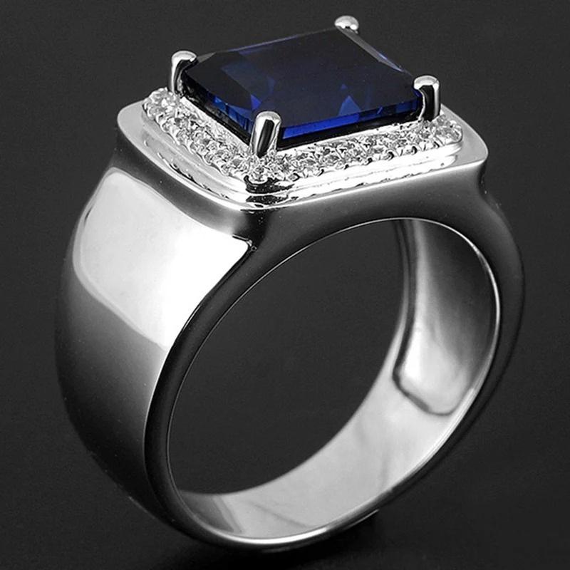 Men's Classic Square Ring, Jewelry Grade Wedding Ring Design, Dual-use Accessory for Business and Leisure.