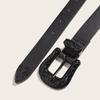New Women's Spray Paint Buckle Western Handsome Fashion Engraving Retro PU Belt Neutral Personality Trendy Women's Belt