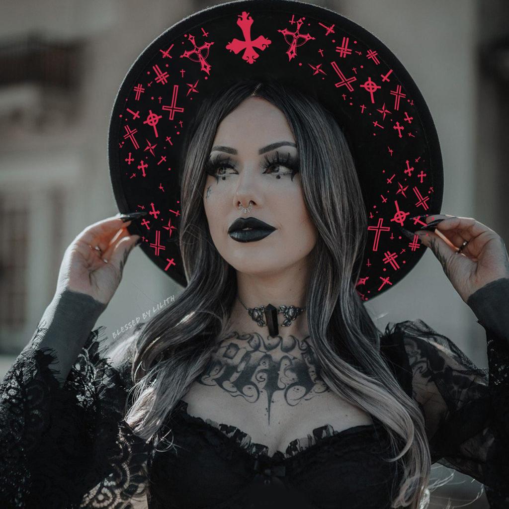 Classical Gothic Top Hat Suitable for Men Women and Children As Halloween Decoration or Stylish Fashion Statement