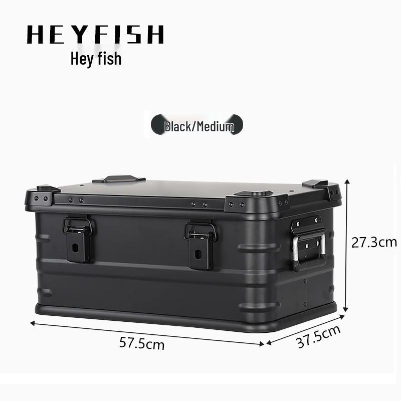 Aluminum Alloy Large Capacity Roof-Mount Camping Storage Box with Lock