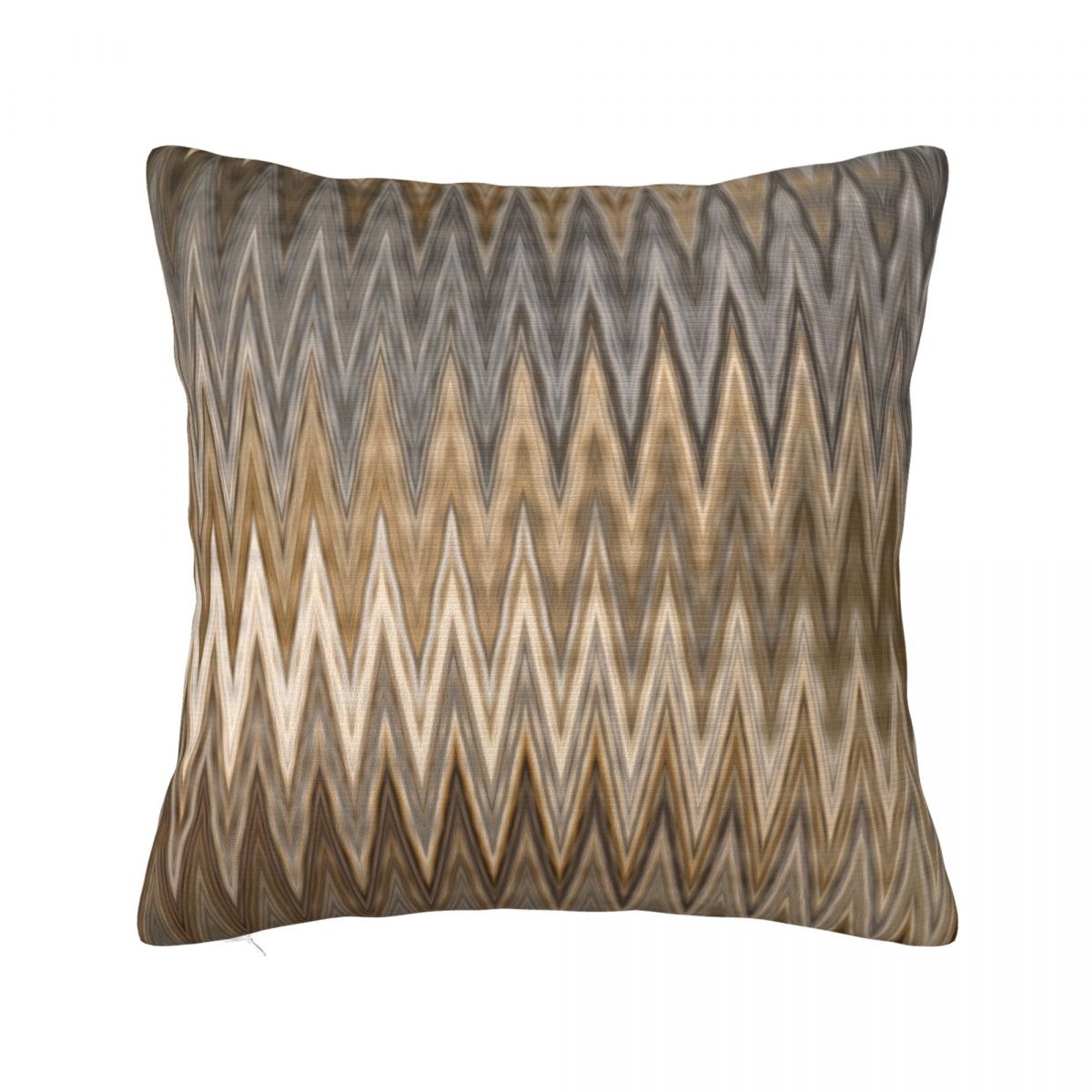 

Earth Toned Wavy Zigzag Pillowcase Soft Polyester Cushion Cover Decorative Zig Zag Throw Pillow Case Cover Home Zippered 18 30x30cm 12x12in