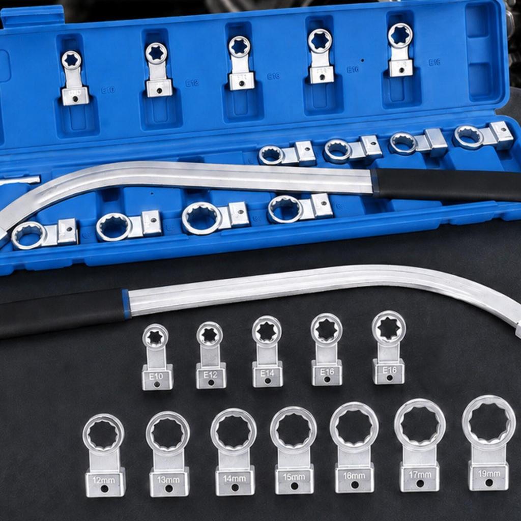 15 Pieces Belt and Pulley Tool Rust Resistant for Garage Repairs, Auto Mechanics