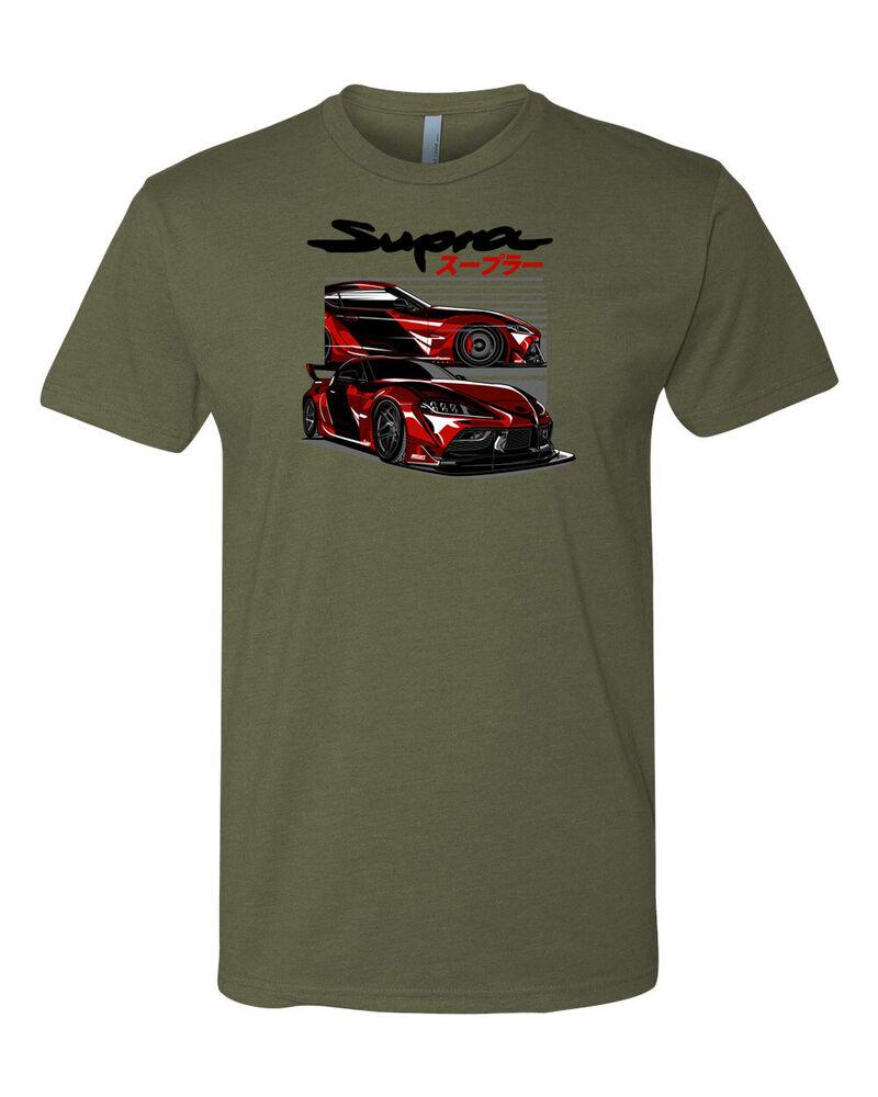 

Красная рубашка с рисунком Supra Mk5, супермягкая футболка унисекс 60 40 Blend Jdm Legends