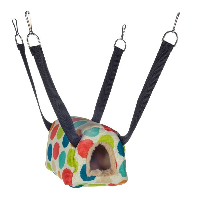 Maison suspendue Fizi pour hamster en tissu rembourré