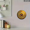 Vintage Sunflower Round Metal Wall Art, Yellow Aluminum Sign Decor for Home Farm
