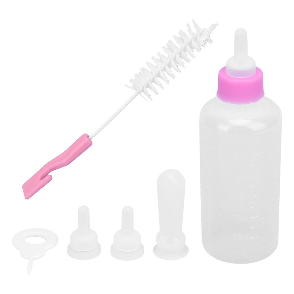 Pet Feeding Bottle Replaceable Silicone Nipple for Newborn Kittens Puppies Rabbits Small Animals