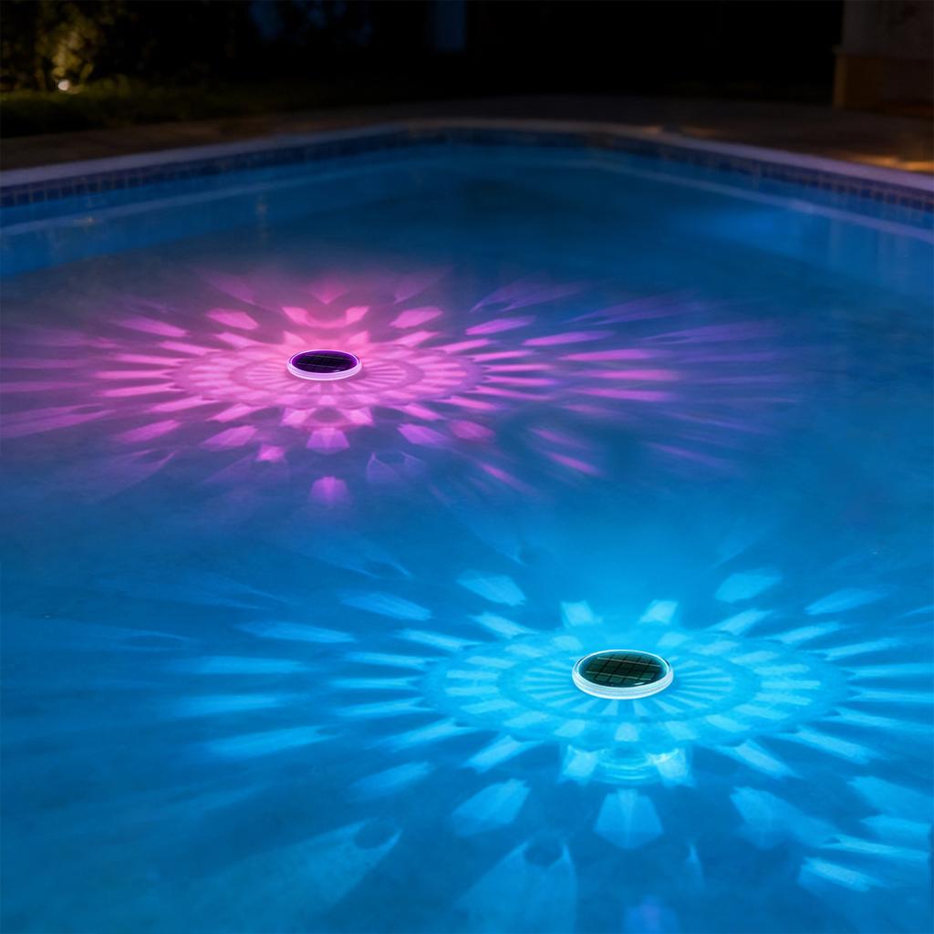 Solar-powered Floating Pool Light, Remote-controlled Floating Pool Light, Timer Mode, Suitable For Pools, Pool Parties, And Bathtubs.