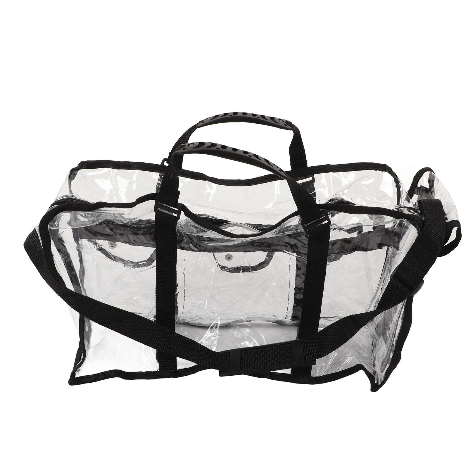 

Transparent Shoulder Handbag Storage Large Capacity for Work Travelling Makeup Products Tissue