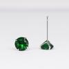 925 Sterling Silver Zircon Birthstone Earrings for Women – Simple Crystal Design