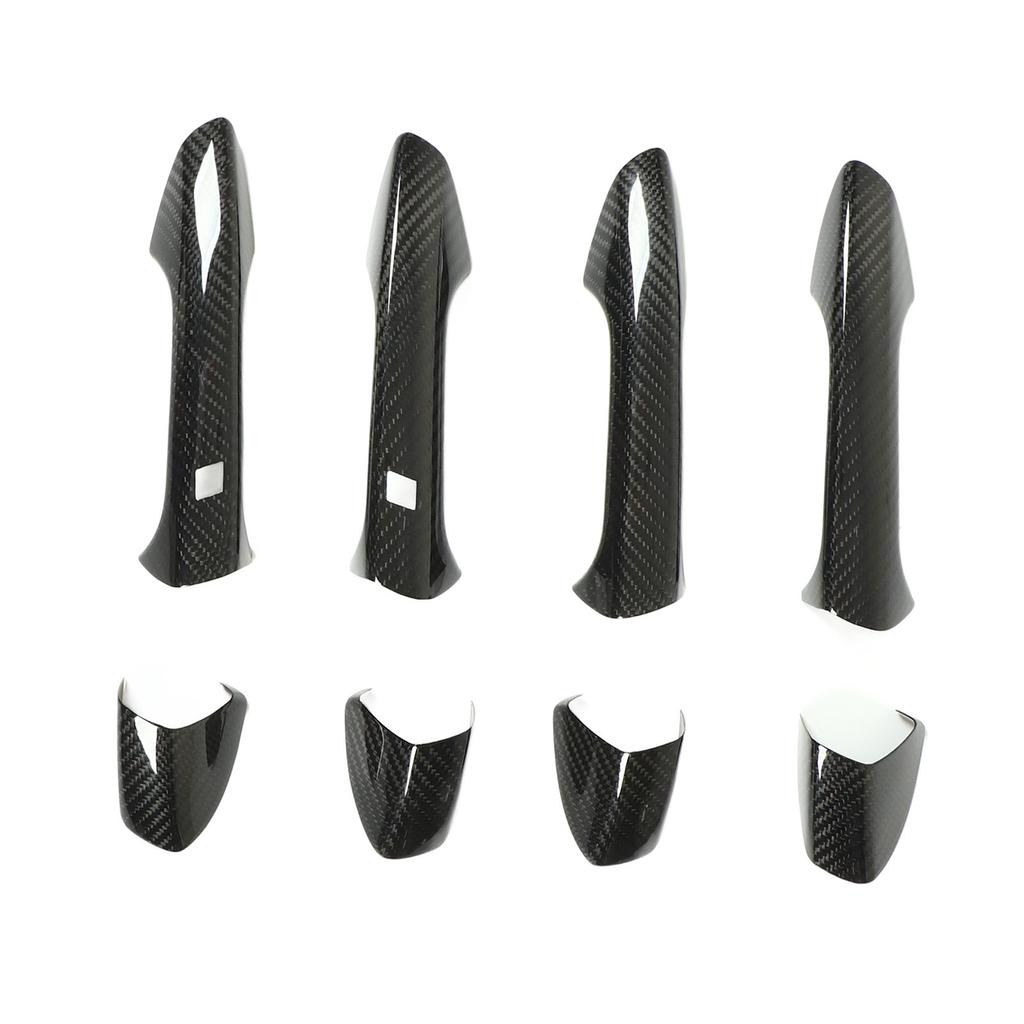 Zewnętrzna osłona klamki drzwiowej z prawdziwego włókna węglowego, zamiennik dla Mercedesa?Benz W204 W212 W218 W207