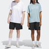 adidas Originals Skateboarding Series Water-Repellent Solid Color Elastic Waist Straight-Leg Casual Shorts Unisex Black HS3016