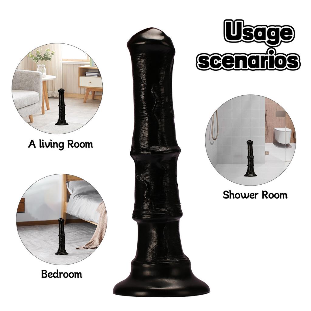 C103 Bamboo Horse, Stallion, Extra-large Horse Whip, Horse Penis, Animal, Fantasy-shaped Anal Plug, Dildo, Rear Play Adult Toy, Couple Flirting
