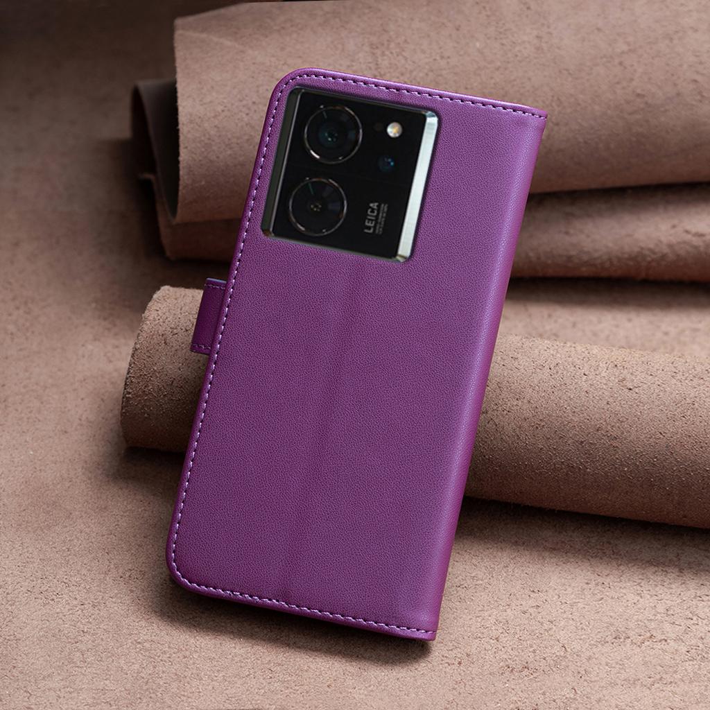 BINFEN COLOR BF17 For Xiaomi 14T Pro Case Wallet Folio Flip Leather Cover