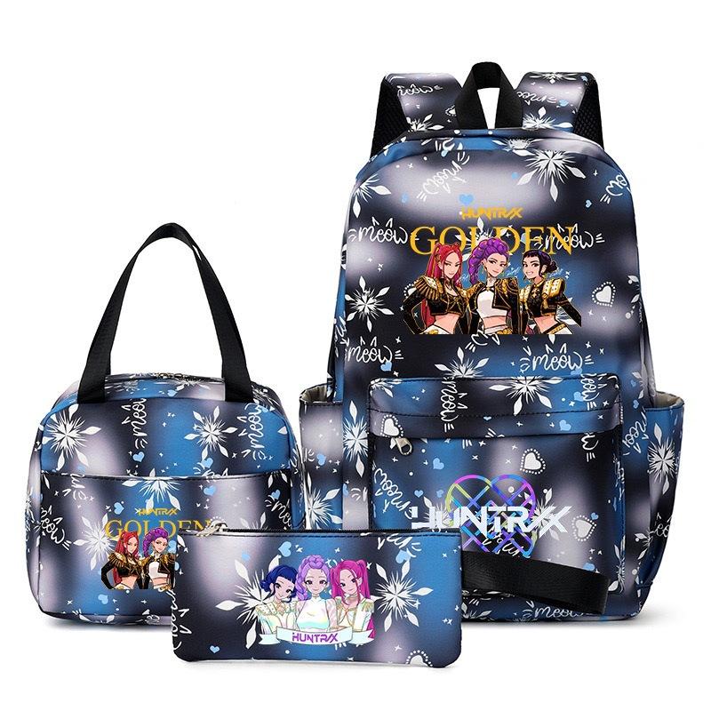 Nuovo Zaino da Studente con Stampa Anime Coreano Kpop Witch Hunter Girl Group, Borsa Tote, Astuccio 3 Pezzi