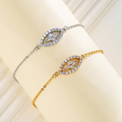 Neues Schmuckarmband, Kupfer-Intarsien-Zirkon-Armband, Paar-Armband