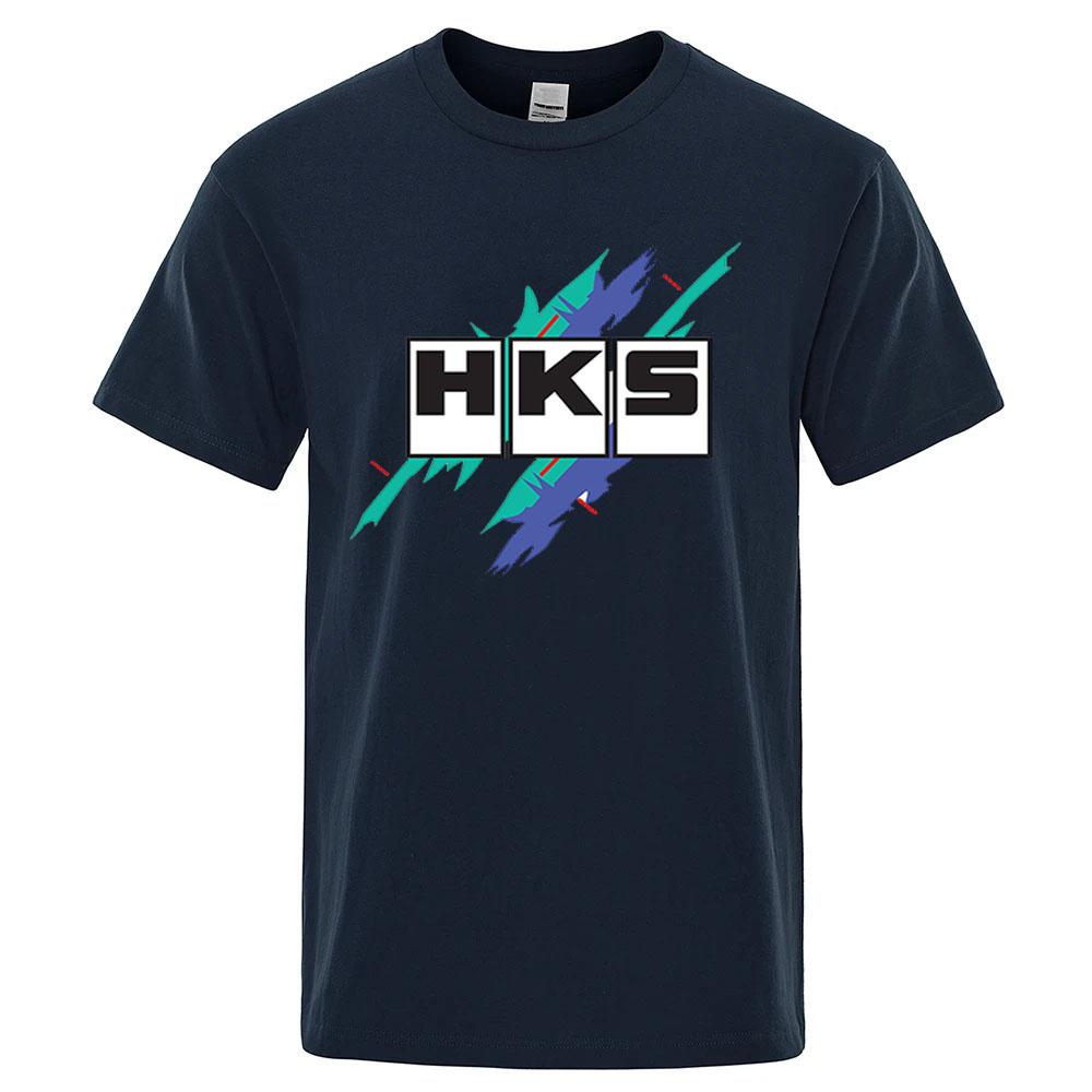 2026 Sommer Neu HKS Power und Sport Druck Unisex Neu Beliebt Normales kurzärmeliges Shirt Radfahren Laufen Sport T-Shirt