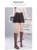 Women's Woolen Wide-Leg Bootcut Shorts, High-Waisted Slimming, Thickened for Autumn/Winter 2025.