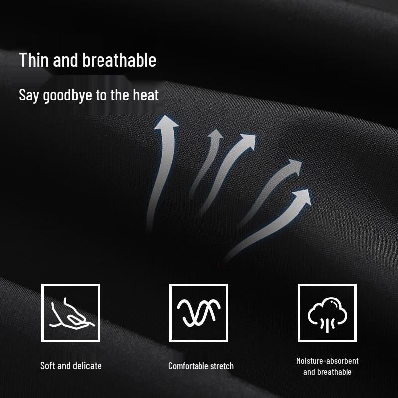 JEEP SPIRIT Men's Summer Ice Silk Loose Wide-Leg Pants