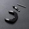 16mm 18mm 20mm Pin Buckle Metal Watchband Buckle Men Women Watchband Strap Black Stainless Steel Clasp Watch Buckle Accessory