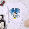 2026 New Kawaii Fashion    Princess Print Fashion WoUnisex Crew Neck Loose Plus Size Short Sleeve TShirt