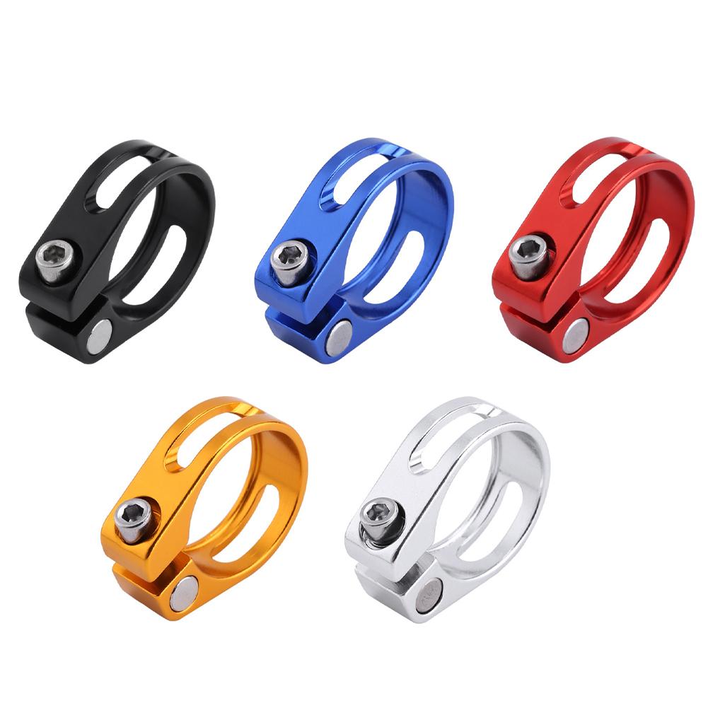 Aluminiumlegierung Fahrrad Sattelklemme Bolzen Schraube Verschluss 28,6 mm Sattel Sattelstütze Rohrklemme für MTB Rennrad Fixed Gear
