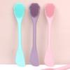 Soft Silicone Facial Cleansing Brush 2 in 1 Silicone Face Mask Brush & Face Scrubber For Exfoliating Massaging Remove Blackhead