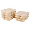 Eco-Friendly 3-Compartment Corn Starch Disposable Bento Box