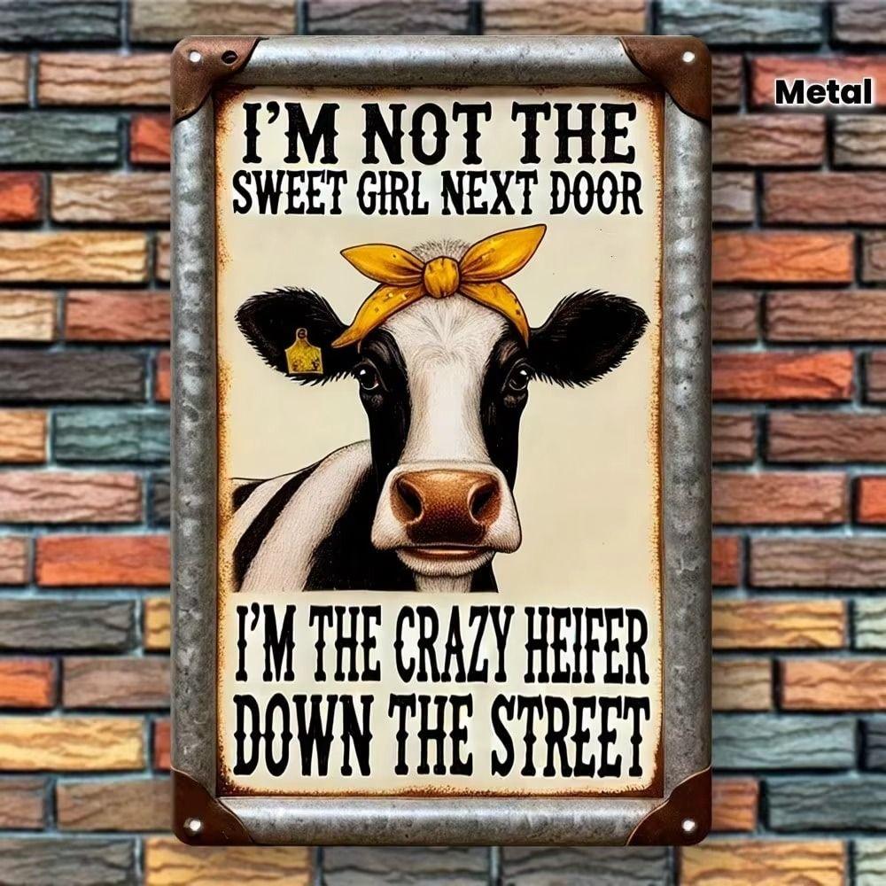 Retro Road Sign Metal Tin Poster 20x30 cm Funny Wall Art for Kids Playroom Decor