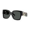 Logo Acetate Square Sunglasses Women's Black 17385093 VERYAAM6BCKLLLLL00-black Lens Width