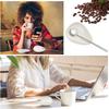 Pack of 4/8 Ceramic Coffee Bean Showcasing and Weighing Dishes and Coffee Bean Exhibition Plate Spoon Set for