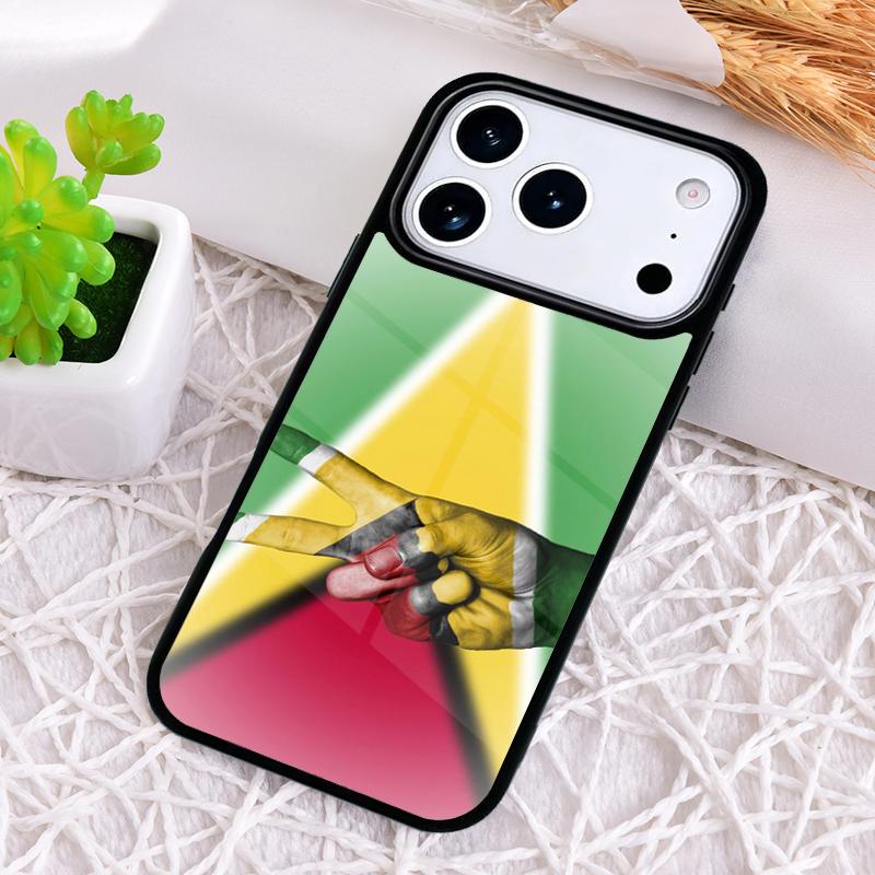 Guyana Flag soft Phone Case for iPhone 17 Air 16 15 11 12 14 13 Pro Max Shockproof Cover