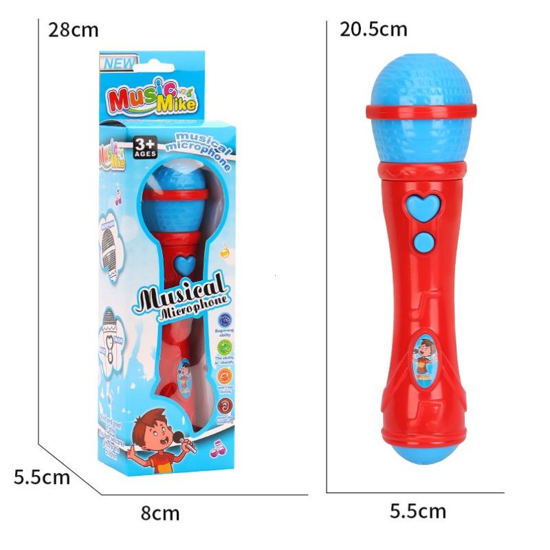 Children Plastic Simulation Microphone Toys Sound Amplifier Toy Gift Early Enlightenment Education Karaoke Musical Toy for Kids