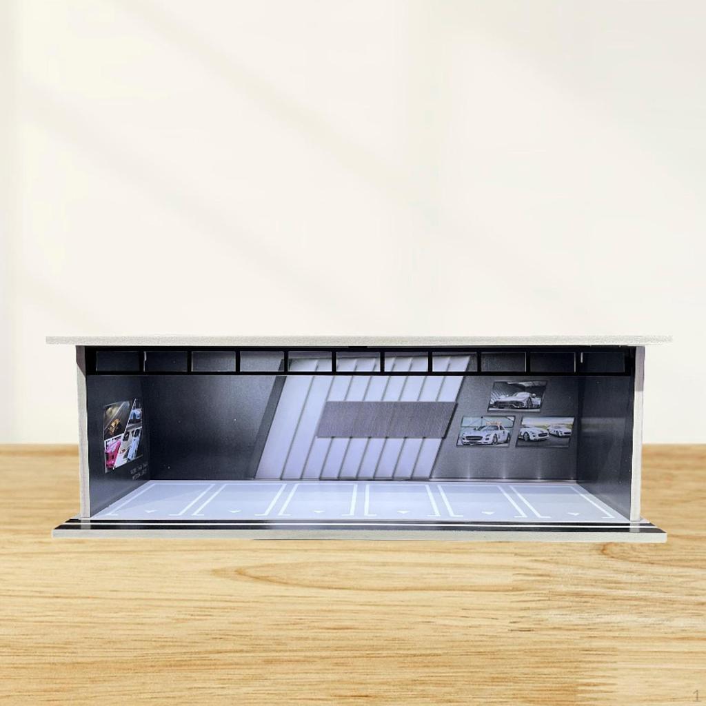 1/64 Model Car Display Case Garage Case,Display Stand Desktop Decor Vehicle
