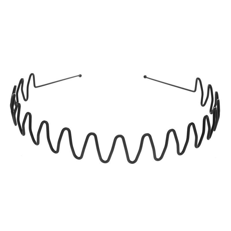 Metal Wavy Headband Stylish Headband Thickened Face Wash