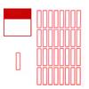 50Pcs/set Office Self-adhesive Label Paper Mouth Pick-up Paper Self-adhesive Label Sticker 50 Handwritten Color Price Paper Name Sticker