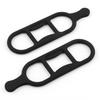 5Pcs Bicycle Headlight Silicone Strap Universal Mountain Road Bicycle Handlebar Light Flashlight Computer Band Mount Holder Bike Accessories