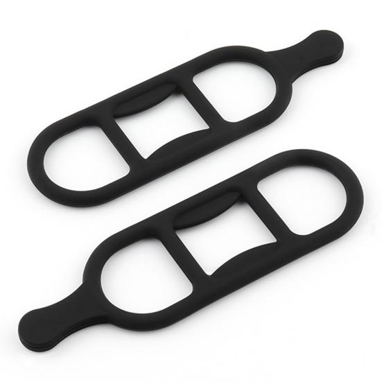 5Pcs Bicycle Headlight Silicone Strap Universal Mountain Road Bicycle Handlebar Light Flashlight Computer Band Mount Holder Bike Accessories