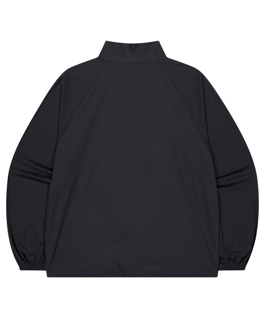 Lazybee [Summer] Airlight Stretch Multisport Running Windbreaker Anorak Jacket Top W Black