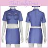 The Fifth Element Cosplay Flight Attender Costume Halloween Role Clothing Play
