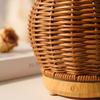 Wood Grain Rattan USB Ultrasonic Aroma Diffuser & Humidifier: Silent, Large Mist Volume