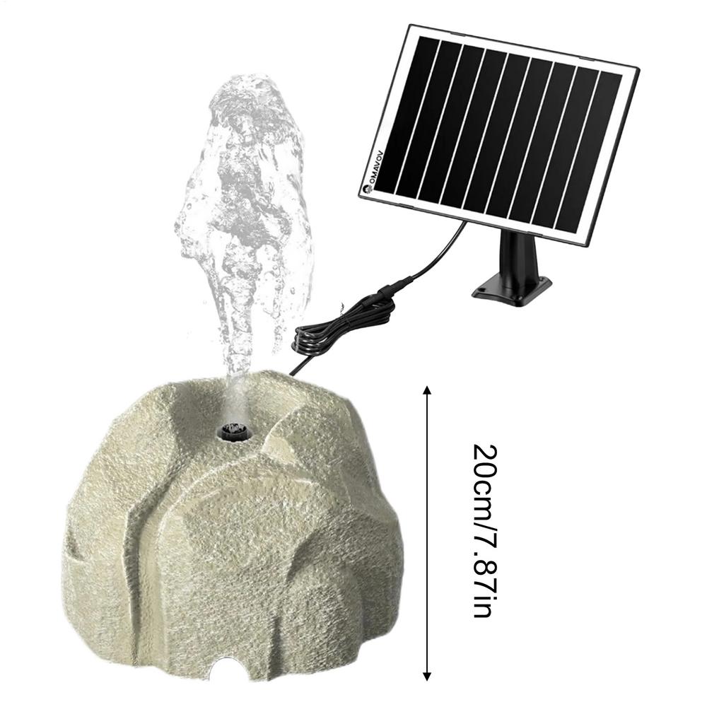 Solar Fountain For Bird Bath Weather-Resistant Decorative Landscaping Outdoor Fountain For Bird Bath For Yard Pool Backyard Park