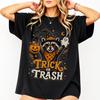 Trick or Trash Funny Raccoon Shirt, Spooky Trash Panda Halloween Tee, Retro Spooky Season Apparel, Animal Lover Gift