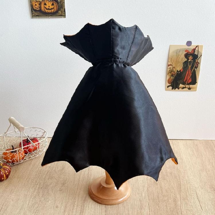 Halloweens Bat Themed Cats Capes Pet Costume Easy Dressing Soft Polyester for Photos Festives Make Up