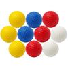 10Pcs/Lot Soft Indoor Practice Pu Yellow Golf Balls Training Aid Drop Shipping Wholesale Gift For Golfers