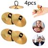 2/4pcs Copper Finger Cymbals Small Finger Cymbals Belly Dancing Mini Cymbals Musical Instrument Saucers