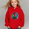 Kids Headphone Graphic Hoodie Boys Girls Colorful Music Print Sweatshirt Long Sleeve Hooded Pullover Tops Casual Streetwear