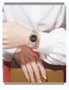 OFNS Women's Luxury Quartz Watch: Diamond-Inlaid Round Dial, Calendar, Waterproof, Luminous, Elegant Design.