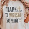 Comfort Colors® Christian Faith Shirt, Christian Cross Tee, Psalm 95:1 Bible Verse Top, Religious Faith Apparel, Inspirational Gift