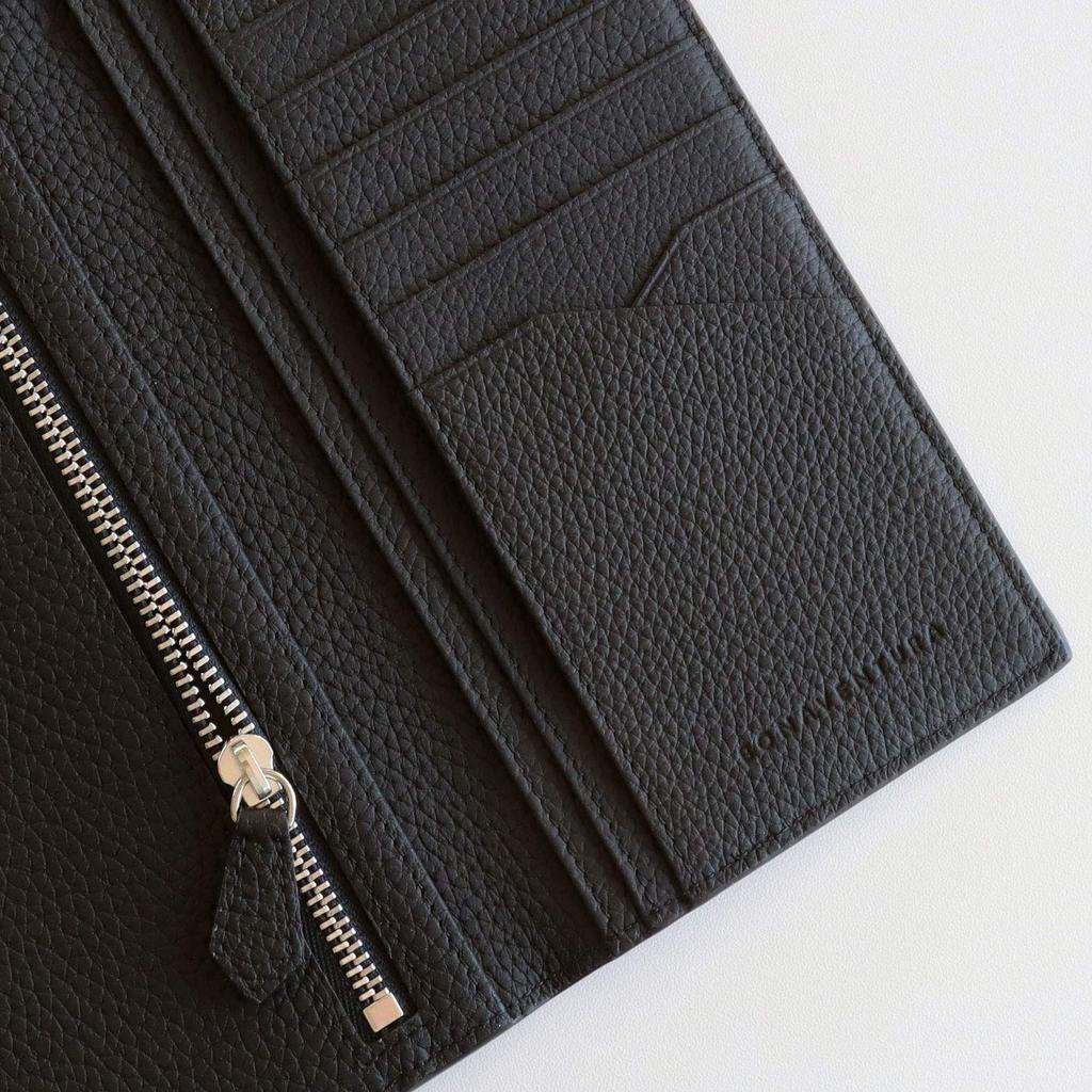 BONAVENTURA Long Wallet Made with the Finest European This Minimalist Wallet Is Made of Genuine Leather and Makes a Great [Black] Leather, Thin, Gift.