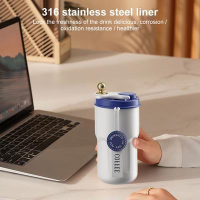 420ML Smart  Bottle 316 Stainless Steel Smart Water Bottle Coffee  for Camping Gifts for Hot and Cold Drinks